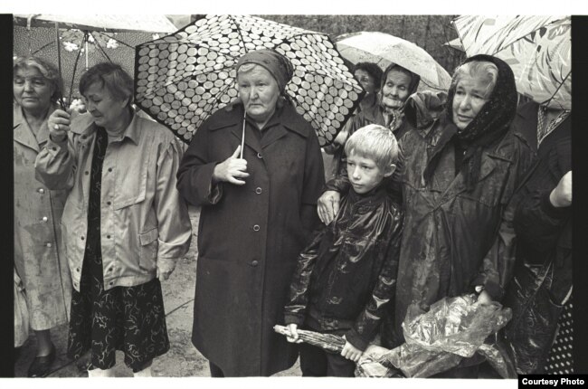 Smuteční shromáždění na památku potlačovaných, 1991, foto V.G. Dianov