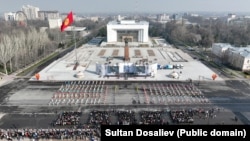 Бишкек шаарынын борбордук аянты. 2023-жылдын 21-марты.