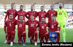 Reprezentativci Srbije pred meč kvalifikacija za Euro 2024 u Grupi G sa Bugarskom, stadion Dubočica, Leskovac, 19. novembar 2023.