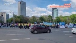Protest al sindicatelor din Educație în fața Guvernului