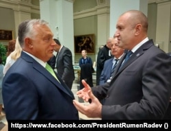 Премьер-министр Болгарии Румен Радев и экс-премьер Венгрии Виктор Орбан