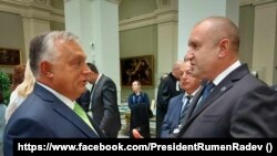 Президент Болгарії Румен Радев і прем'єр-міністр Угорщини Віктор Орбан