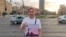 Михаил Лобанов на акции в поддержку Азата Мифтахова. Ереван, сентябрь 2023 года