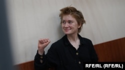 Дарья Козырева в суде Петербурга 