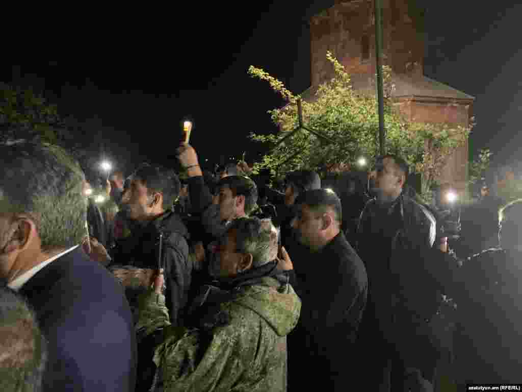 Though April 24 marks the Day of Remembrance, Armenians, such as these villagers in Tavush in the country&#39;s northeast, took part in somber ceremonies the evening before.&nbsp; &nbsp;