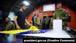 Президент України Володимир Зеленський під час відвідин бойових бригад у Запорізькій області, 4 вересня 2023 року