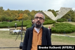 Darko Cvijetić na manifestaciji "Veliki školski čas" u Kragujevcu, 21. oktobra 2023.