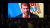 Ilan Șor adresându-se prin video unei adunări de suporteri în primăvara anului 2023. 