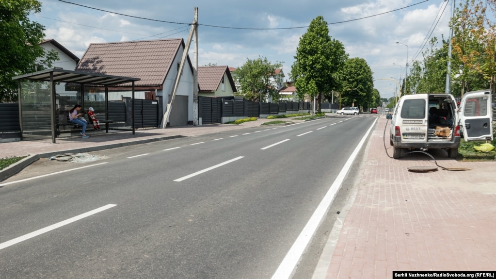 Stacioni i autobusëve në rrugën Vokzalna në maj të vitit 2023.