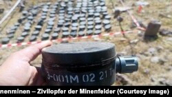 Фотография противопехотной мины из заявления Азербайджана в Международный суд ООН. Иллюстративное фото