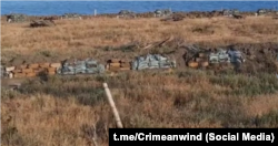 Вогневі точки в прибережній зоні села Привітне, алуштинський регіон, скріншот відео телеграм-каналу «Кримський вітер»