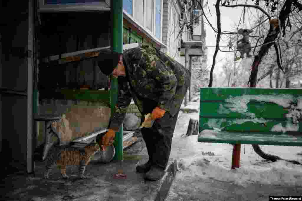 &nbsp;&quot;I am here since 1945, and I&#39;m still here today,&quot; said&nbsp;Volodymyr Tkachenko, 78, while feeding stray cats. Many of those who remain in Lyman say they have no desire to leave the place where some of them have lived all their lives. Some also said that the rents in other parts of Ukraine were too expensive, which is why they returned. &nbsp;