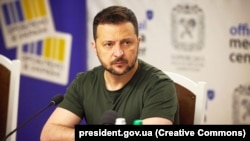 UKRAINE – President of Ukraine Volodymyr Zelenskyy during a trip to Kharkiv region, April 9, 2024