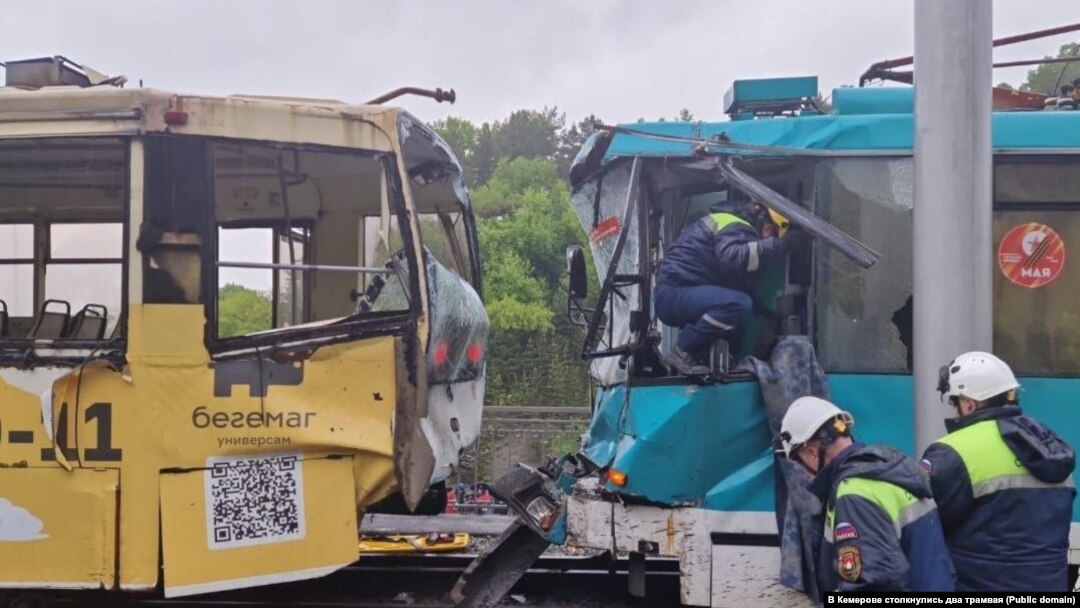 Dozens of people were hospitalized after the deadly tram collision in Kemerovo on June 6.