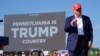 Republican presidential candidate&nbsp; and former President Donald Trump arrives for a campaign rally on July 13 in Butler, Pennsylvania.