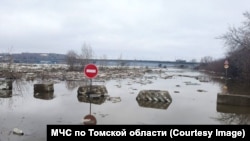 Наводнение в Томске. Иллюстративный кадр
