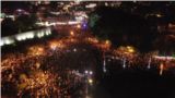 Georgians filled the streets of central Tbilisi on the evening of May 11 and plan to do it again before parliament meets to decide the fate of the controversial "foreign agent" bill.