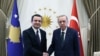 Kryeministri i Kosovës, Albin Kurti (majtas) pritet nga presidenti i Turqisë, Recep Tayyip Erdogan, në Ankara, 31 maj 2024.