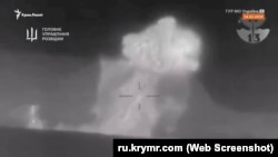 Кадры атаки морских дронов на БДК «Цезарь Куников»