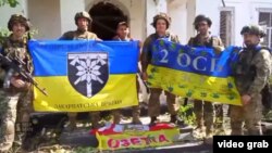 Украинские военные в селе Пятихатки