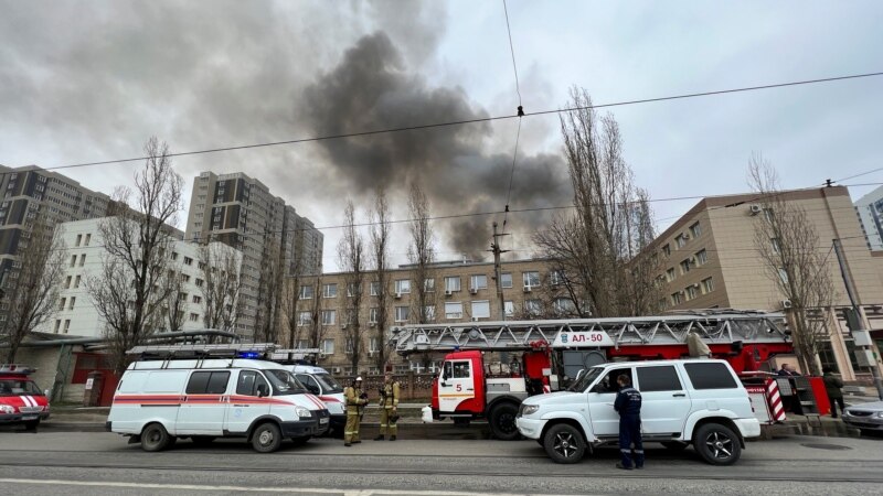 Fire Hits Russian Federal Security Service Compound Near Ukrainian Border