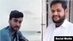نظام‌الدین حوت (سمت راست) و منصور حوت، از بازداشت‌شدگان اعتراضات چابهار که به اعدام محکوم شده بودند
