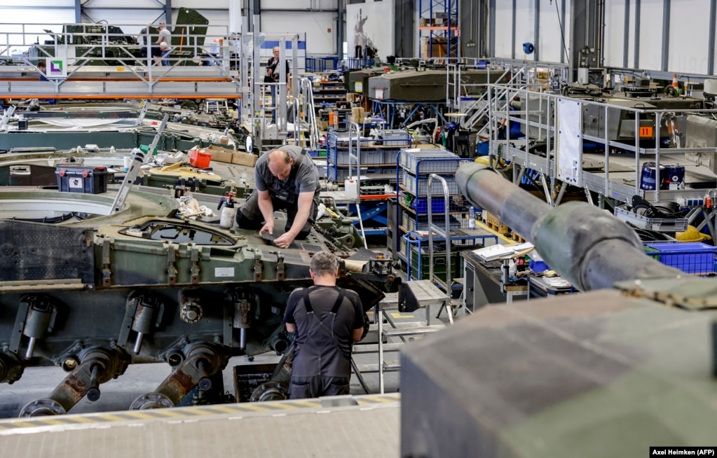Sektori i prodhimit të Rheinmetall në Unterluess, Gjermania veriore, fotografuar më 6 qershor.