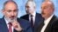 Никол Пашинян, Владимир Путин и Ильхам Алиев, коллаж