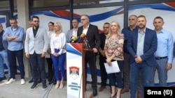 Kryetari i Partisë Demokratike Serbe në Republikën Sërpska, Millan Milliqeviq, në foltore - fotografi arkivi