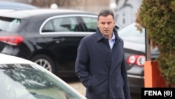 Fadil Novalić, tada premijer Federacije BiH, dolazi na ročište pred Sudom BiH u Sarajevu 22. marta 2023.