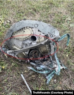 Фрагмент ракеты Х-101, найденный в поселке Побугское