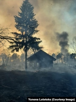 Село Горенка після атаки російських військ на Київщині