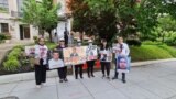 Туркменские активисты призывают Ашхабад освободить политзаключенных. Вашингтон (Фото издания «Turkmen.news»)