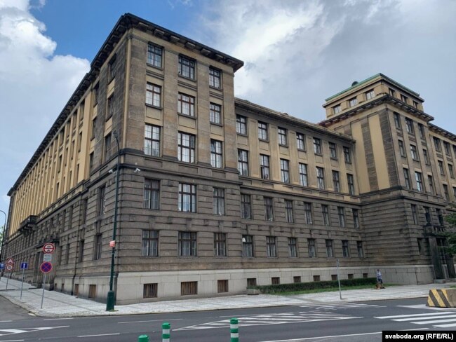 L'edificio del Ministero dei Trasporti della Repubblica Ceca, che nel 1968 ospitò il Comitato Centrale del PCUS.