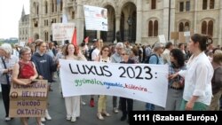 Teachers' demonstration, 16.06.2023 Budapest