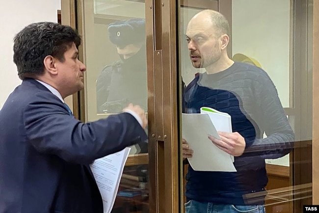Володимир Кара-Мурза в суді. Москва, 6 березня 2023 року