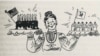 Иллюстрация из книги Ванды Фролов "Катишь. Наш русский повар". Художник Генри Сталет, 1947