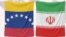 Flags from right: Syria, Iran and Venezuela.