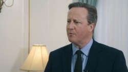 On Central Asian Trip, U.K. Foreign Secretary Cameron Criticizes Russia's 'Aggression'