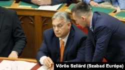 Orbán Viktor és Rogán Antal az Országgyűlésben 2024. június 10-én