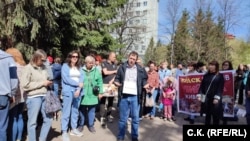 Митинг против убийства животных в Новосибирске