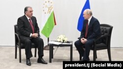 Cea mai recentă întâlnire dintre președintele din Tadjkistan, Emomali Rahmon, și președintele Vladimir Putin, a avut loc pe 21 februarie 2024.