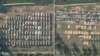 Початок демонтажу табору приватної військової компанії «Вагнера» в селі Цель Радіо Свобода зафіксувало на супутниковому знімку 1 серпня