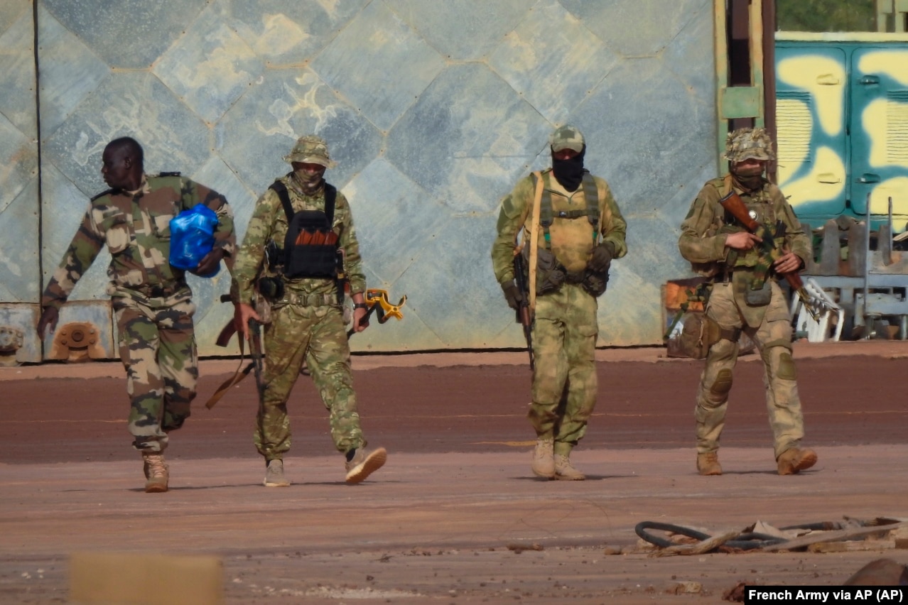 Une photo non datée montre des mercenaires russes Wagner au Mali.