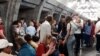 Kyiv Residents Shelter In Subway Amid Russian Air Strikes VIDEO GRAB 1