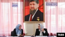 Избирательный участок в Грозном. Чечня. Март 2024 года 