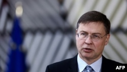 Komisionari i Bashkimit Evropian për Tregti, Valdis Dombrovskis.