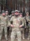 Soldiers of the Chechen regiment "Akhmat-Russia"