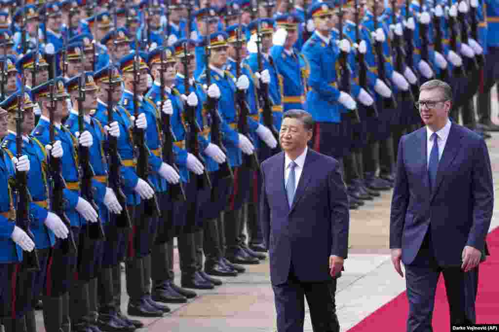 &quot;Obostrano čelično prijateljstvo&quot; Kine i Srbije glavna je poruka dvojice predsednika, Si Đinpinga i Aleksandra Vučića, sa sastanka u Beogradu, 8. maja 2024.