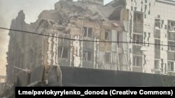 Последствия российской ракетной атаки по городу Покровск в Донецкой области, фото иллюстративное